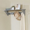 Alaterre Furniture Coventry 36"W Coat Hook with Shelf, Gray ANCT0940